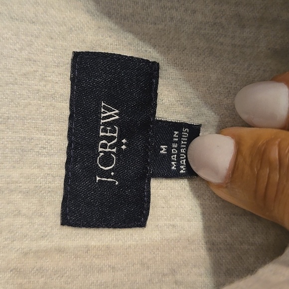 J. Crew White Heathered Chamois Elbow-Patch Botton Down Flannel Cotton Shirt - Picture 11 of 15